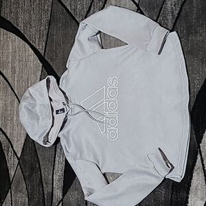 ADIDAS 3 Stripe Life Logo Climawarm Drawstring Hoodie  Sweatshirt PRICE FIRM